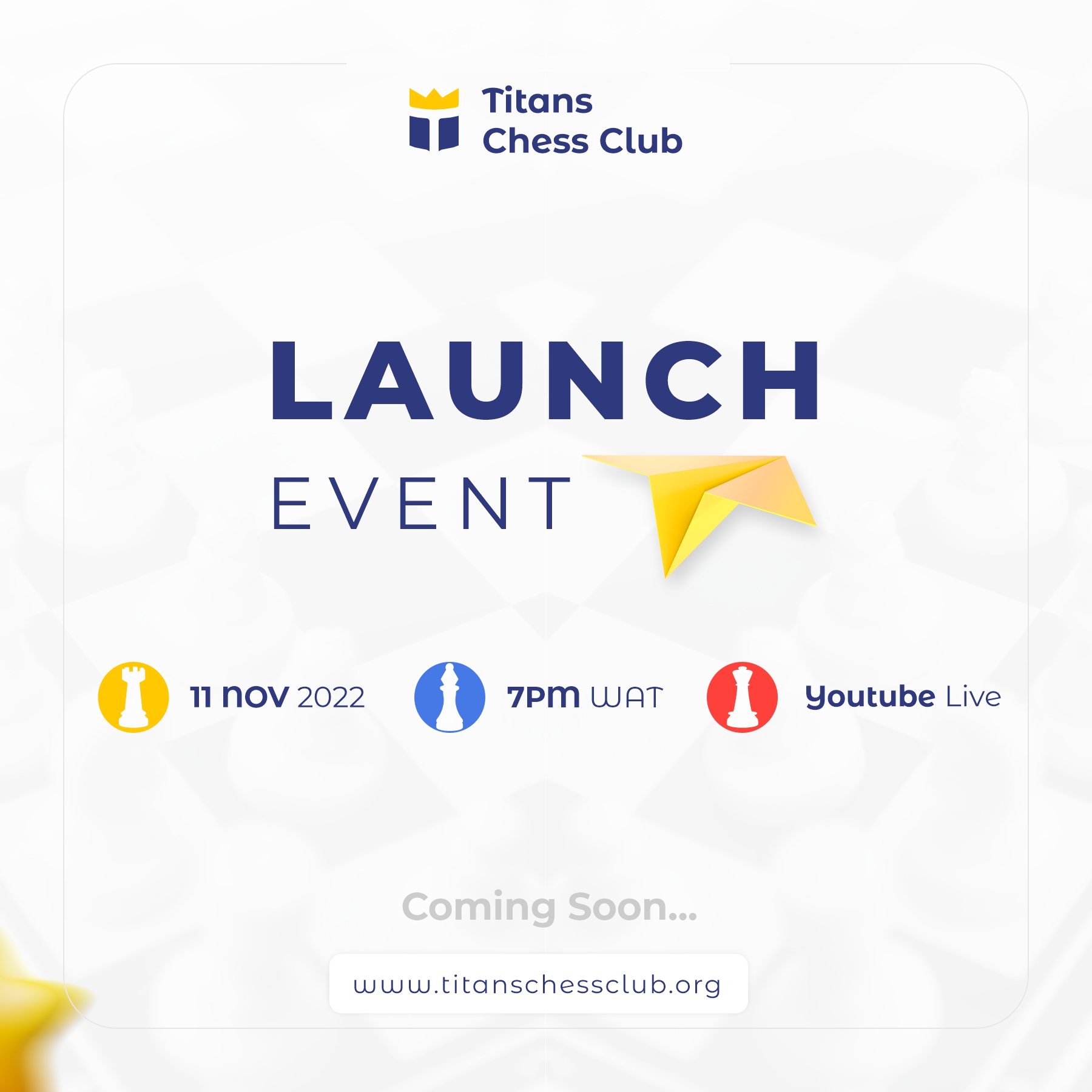 Titans Chess Club launch event